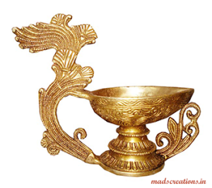 Antique Metal Diyas