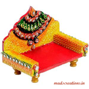 Customized wooden and metal chowkis