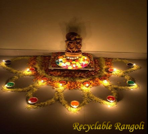 Recyclable Rangoli