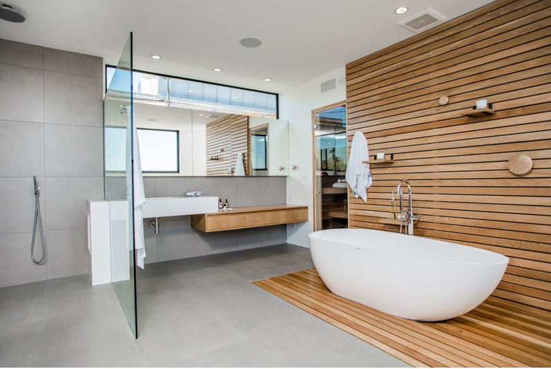 wood in the bathroom uses 2