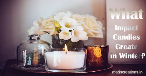 candles decoration in winter
