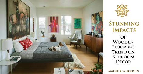 Stunning impact of wooden flooring in bedroom