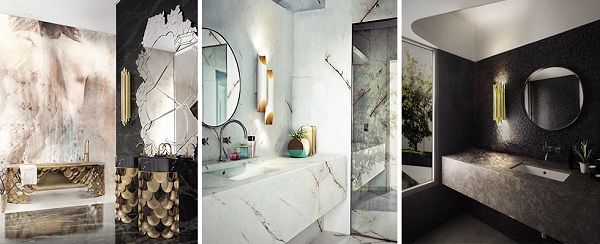 Luxury bathrooms interiors