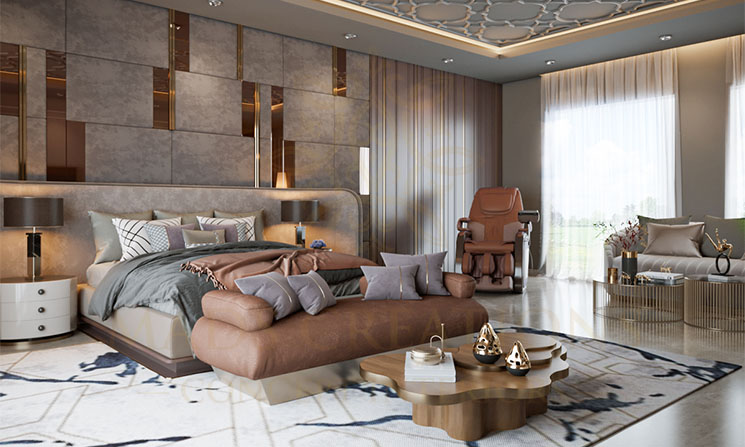 Calming palette in bedroom – Amaryllis